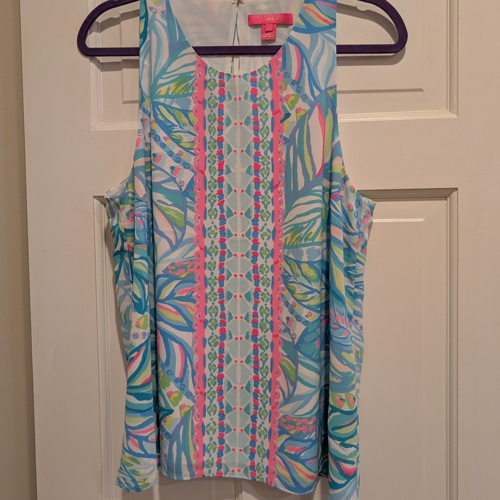 Lilly Pulitzer Lyle Top Maraca My World Size Large